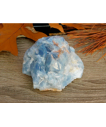 Blue Calcite Rough Natural Stone Throat Chakra 373g Healing Energy Medit... - £15.68 GBP