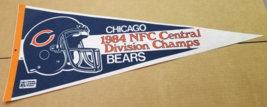 Chicago Bears Pennant 1984 NFC Central Division Champs Old School Vintage - £18.64 GBP