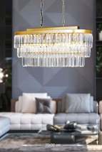 Linsa 70x30 Cm Crystal Glass Stone Luxury Chandelier Above the Dining Table - (y - £220.96 GBP