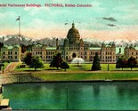 1911 Cartolina Victoria British Columbia Canada Provinciale Parliament E... - $11.23