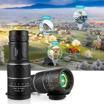 40X60 Zoom Hd Day/Night Vision Monocular Hiking Monocular Telescope Bak4... - £30.80 GBP