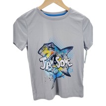 CAT &amp; JACK Shirt JAW-SOME Shark Summer Beach Activewear top Moisture Wicking - £8.92 GBP
