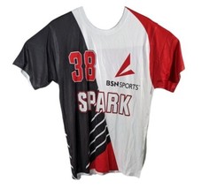 BSN Soccer Tee Schankie #38 Spark Sports Short Sleeve Athletic Shirt Mens Large - £19.26 GBP