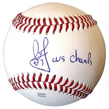 Leody Taveras Texas Rangers Signed Baseball 2023 World Series Inscription Proof - £78.65 GBP