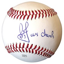 Leody Taveras Texas Rangers Signed Baseball 2023 World Series Inscriptio... - £78.65 GBP