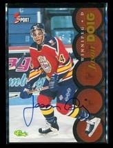 Vintage 1995 Classic 5 Sport Autograph Hockey Card Jason Doig Winnipeg Jets B - £9.91 GBP