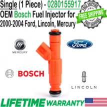 Single Genuine Flow Matched Bosch Fuel Injector for 2000-2004 Ford F53 6... - $39.59