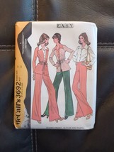Vintage McCall’s Sewing Pattern 3692 Retro Misses Jacket Blouse Pants Size 14 - £9.72 GBP