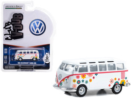 1964 Volkswagen Type 2 T1 Samba Bus White w Graphics Flower Power Club Vee V-Dub - £14.80 GBP