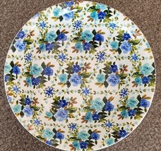 Four (4) BASICS™ ~ Multicolored Floral Pattern ~ Melamine ~ 7.25&quot; Dinner Bowls - £23.54 GBP
