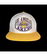 Vintage Los Angeles Lakers adidas NBA Snapback Cap Hat Flat Bill EUC - $1,124.56 MXN
