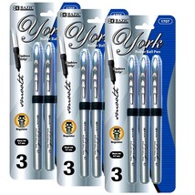 York Rollerball Pen 0.7mm, Grip Cushion, Black | 3 Ct - $5.99+