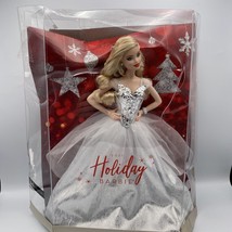 Barbie 2021 Holiday Doll Blonde (GXL18) Damaged Box - £33.59 GBP