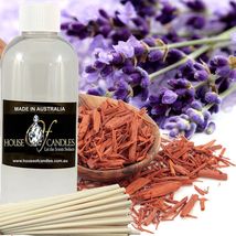Lavender &amp; Sandalwood Scented Diffuser Fragrance Oil FREE Reeds - £10.39 GBP+