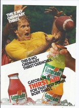1984 Gatorade Sports Drink Print Ad Vintage Football NFL 8.5&quot; x 11&quot; - £15.02 GBP