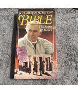 CHARLTON HESTON PRESENTS - THE BIBLE - THE STORY OF MOSES - VHS - NEW SE... - $9.89