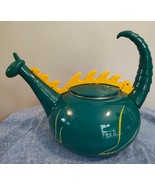 CopCo Kett A Saurus Dinosaur Kettle 1994 Dragon Tea Pot HTF teal yellow ... - $4,152.05 MXN