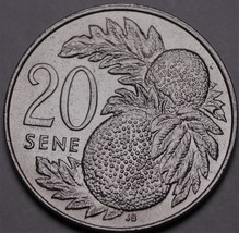 Samoa 20 Sene, 1974 Gem Unc~1st Year Ever~Breadfruit~Free Shipping - £11.27 GBP