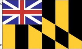Calvert Arms Flag 3x5 King&#39;s Colours Colors Maryland Lord Baltimore Colonial US - £17.17 GBP