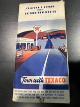 1956-57 Texaco Road Map of California, Nevada, Arizona and New Mexico - $92.08 MXN