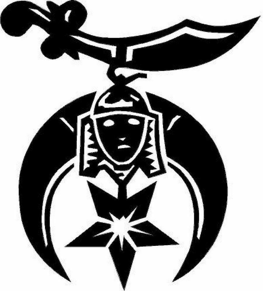 2x Shriners Logo Vinyl Decal Sticker Different colors & size for Car/Bike/Window