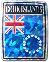 K&#39;s Novelties Wholesale Lot 6 Cook Islands Country Flag Reflective Decal... - $8.88