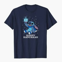 Disney Lilo &amp; Stitch Happy Hanukkah Stitch Dreidel Unisex T-shirt Large - £16.81 GBP