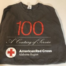 Red Cross T Shirt XL 100 Years Of Service Gray SH1 - $4.94