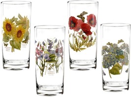 Portmeirion Botanic Garden Highball Drinking Glasses, Set of 4 - Assorted - £58.39 GBP