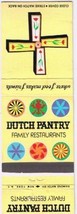 Matchbook Cover Dutch Pantry Family Restaurants Lemon - £0.56 GBP