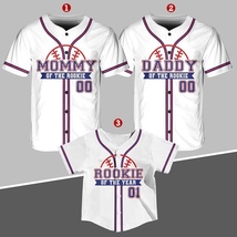 Custom Baseball Jersey Mother&#39;s Day Gifts Family Matching Shirt Men Women Kids - £15.93 GBP+