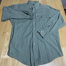 Polo Ralph Lauren  Blake Mens Size M Dress Button Shirt   100% Cotton Green - $23.76
