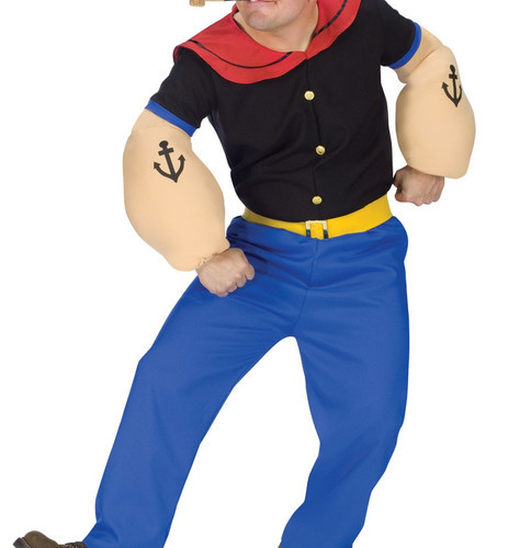 FUN WORLD POPEYE WIMPY ADULT MEN'S COSTUME ONE SIZE UP TO 200lbs Item image 2