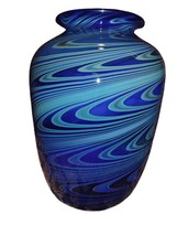 Randy Strong Art Glass Vase Dated January 1978 887 6.5&quot; tall x 4.5&quot; wide - £174.15 GBP