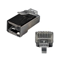 CAT6/CAT6A RJ45 8P8C Pass Through Modular Plug shielded connector, 100pcs - £24.51 GBP