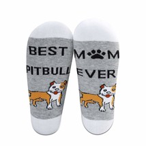 2 Pairs Pitbull Mom Socks Best Pitbull Mom Ever Pitbull Socks Funny Pitbull Owne - £25.29 GBP