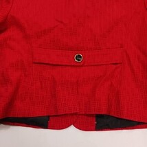 Mary Kay By Twinhill Women's Red 3-Button Cropped Blazer Jacket Pockets Size L image 8