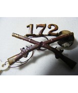 WW2 infantry officers collar pin 172nd regiment - $49.49