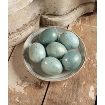 Bethany Lowe Spring Easter Set of 6 &quot;Aqua Eggs Small&quot; LC7039 - £6.28 GBP