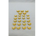 Lot Of (25) Wooden Yellow Horn Board Game Pieces - $31.67