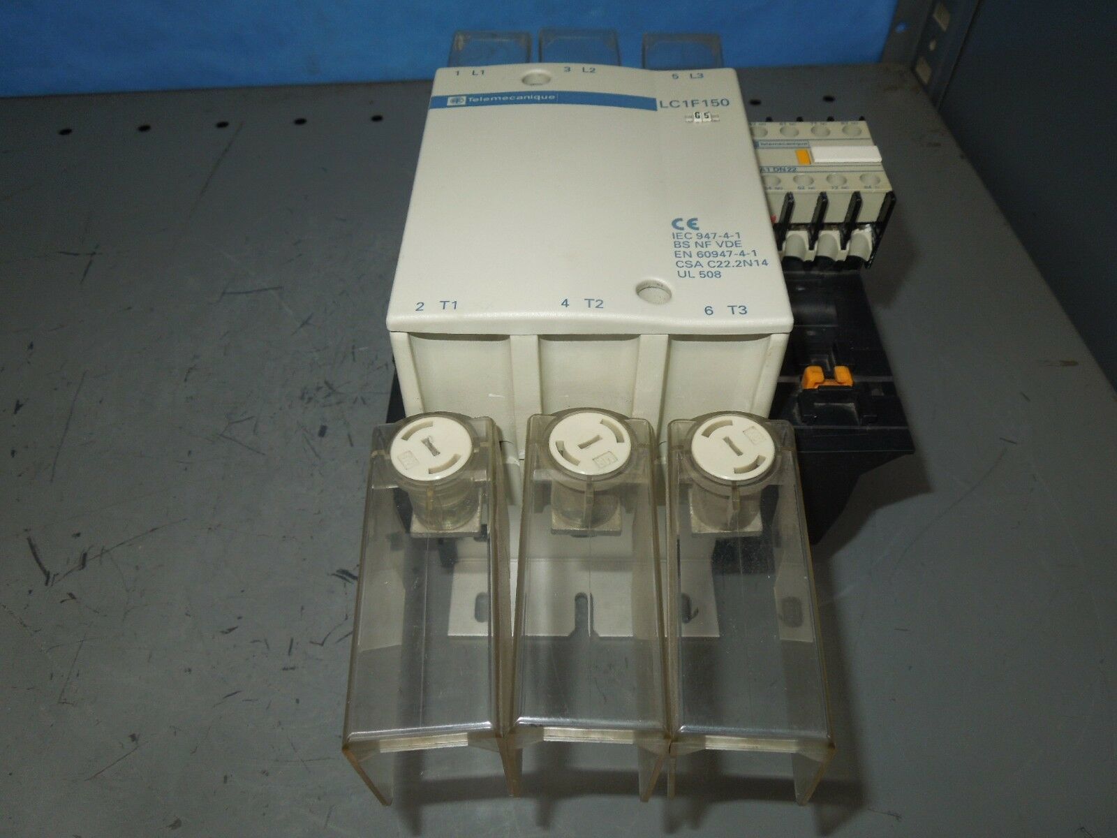 Telemecanique LC1F150 200A 3P 600V 75hp @ 460V IEC Contactor w/ Aux 127V... - $125.00