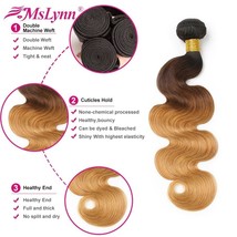 Brand New Mslynn Brazilian Hair Body Wave N5 Size 16&quot; Natural Color A1 - £39.61 GBP