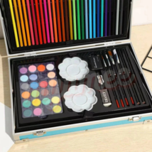145pcs Color Set Pen for Kids Aluminium Box Colour Pencil Watercolor Gifts - $87.78