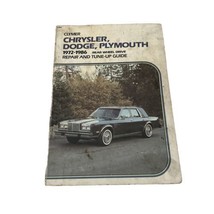 Clymer 1972-1986 Chrysler Dodge Plymouth RWD Tune-up Repair Manual A294 - $15.00