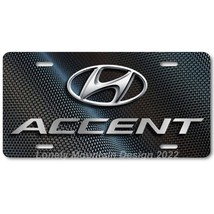 Hyundai Accent Inspired Art on Carbon FLAT Aluminum Novelty License Tag Plate - £14.14 GBP