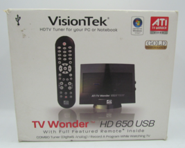 VisionTek TV Wonder HD 650 PCI HDTV Tuner W/Remote For Your PC New In Op... - €14,96 EUR