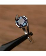 Lab Created  Alexandrite Ring Woman Gift For Wife - $83.60