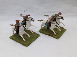 (2) Painted Napoleonic Cavalry Infantry With Swords 20MM Miniatures - $16.49 CAD
