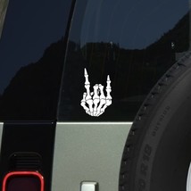 Skeleton Devil Horns Hand Vinyl Decal Sticker | Custom Truck Window Bump... - $109.18 MXN