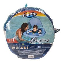 SwimWays Baby Spring Float Son Canopy Pool Float Blue - £19.61 GBP